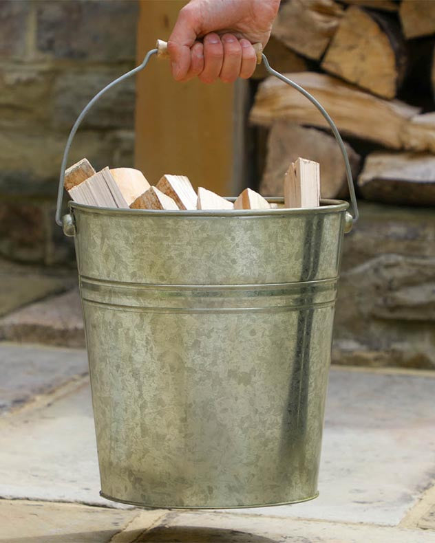 Zinc Kindling Bucket