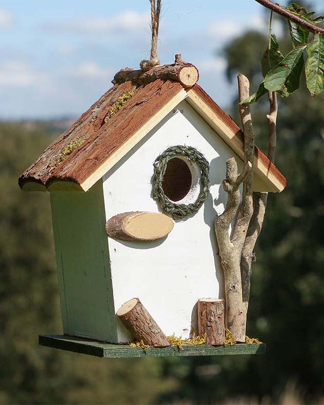 Alice White Hanging Bird House