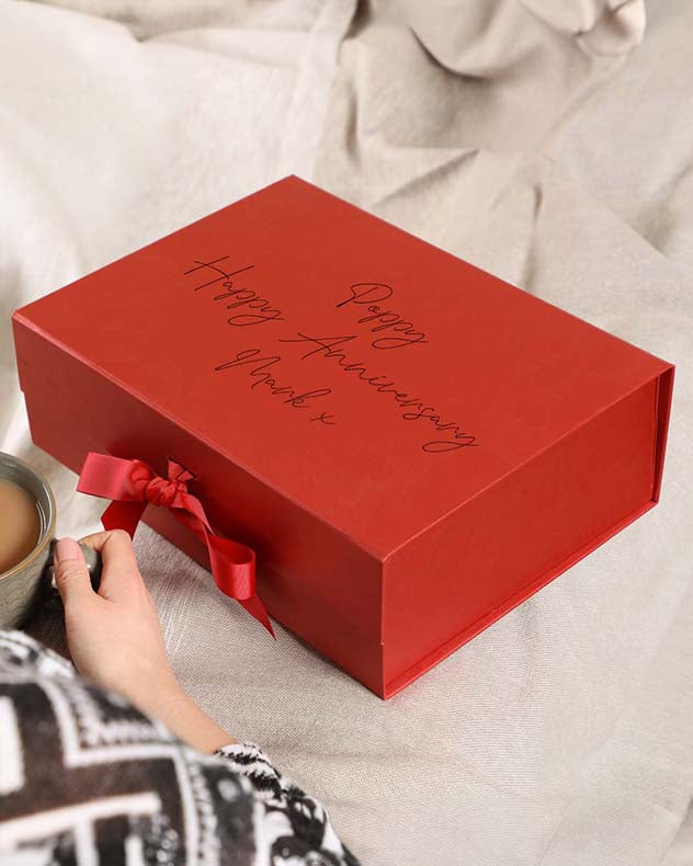 Personalised A4 Red Gift Box