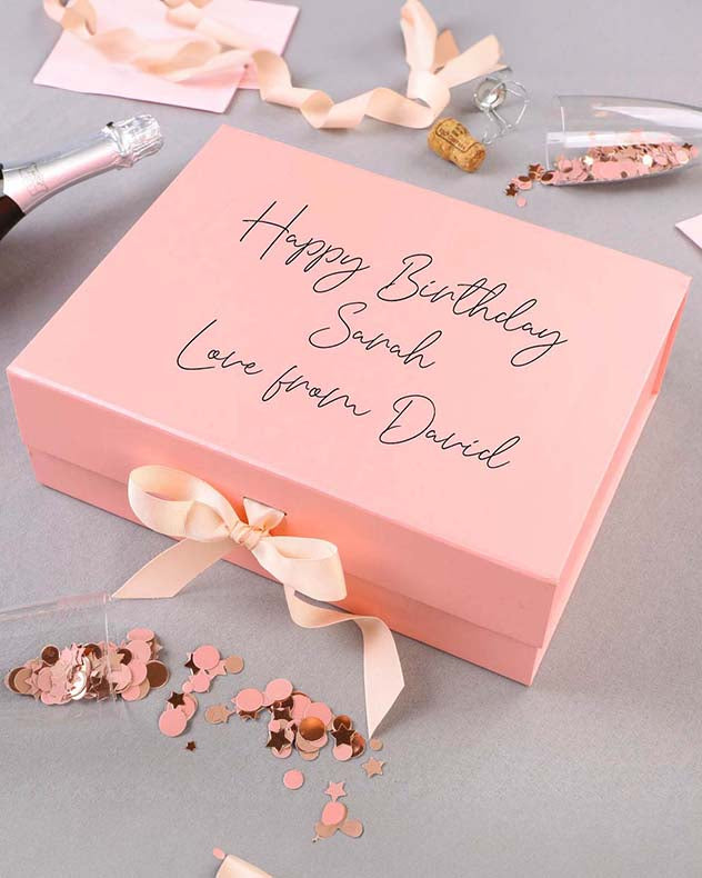 Personalised Luxury Gift Boxes with Ribbon
