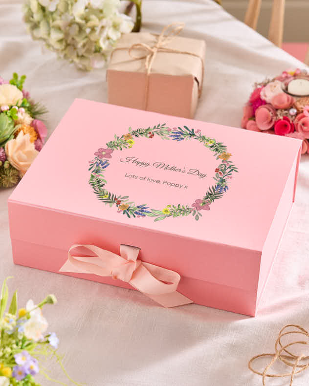 Personalised Pink Mother's Day Gift Box