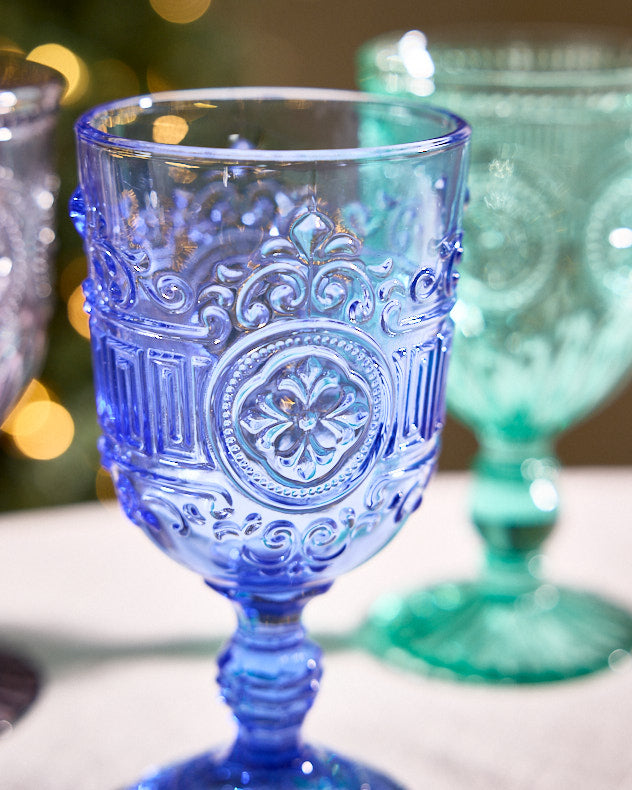 Set of 4 Coloured Wine Goblets