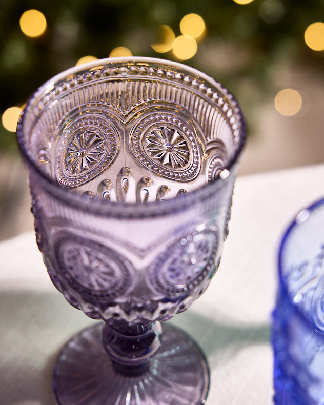 Set of 4 Coloured Wine Goblets