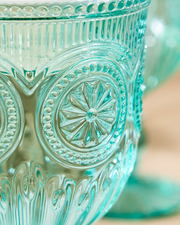 Parisian Turquoise Wine Goblet