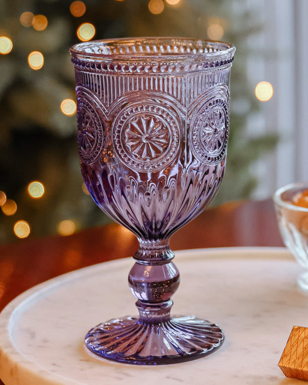 Parisian Purple Wine Goblet
