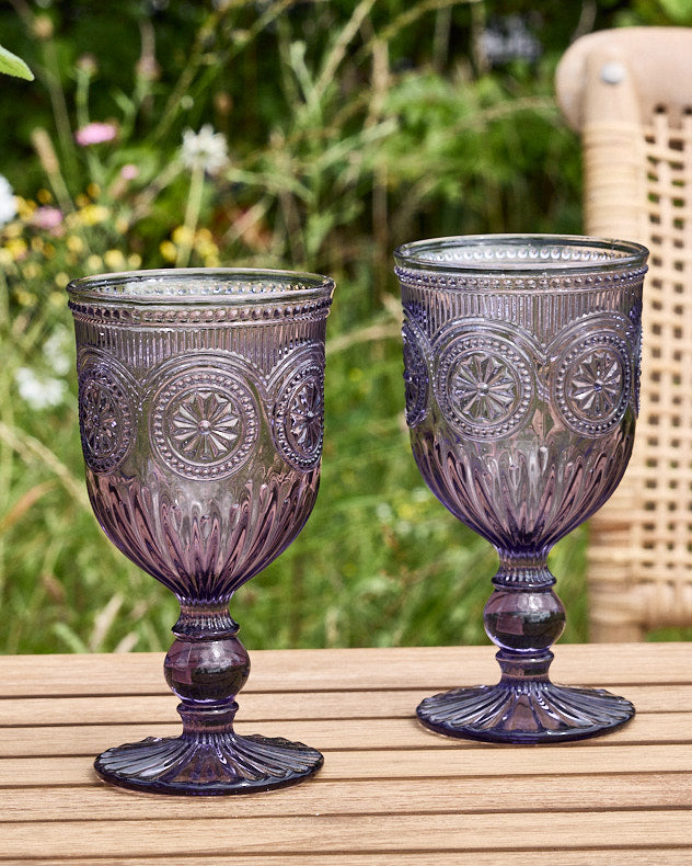 Parisian Purple Wine Goblet