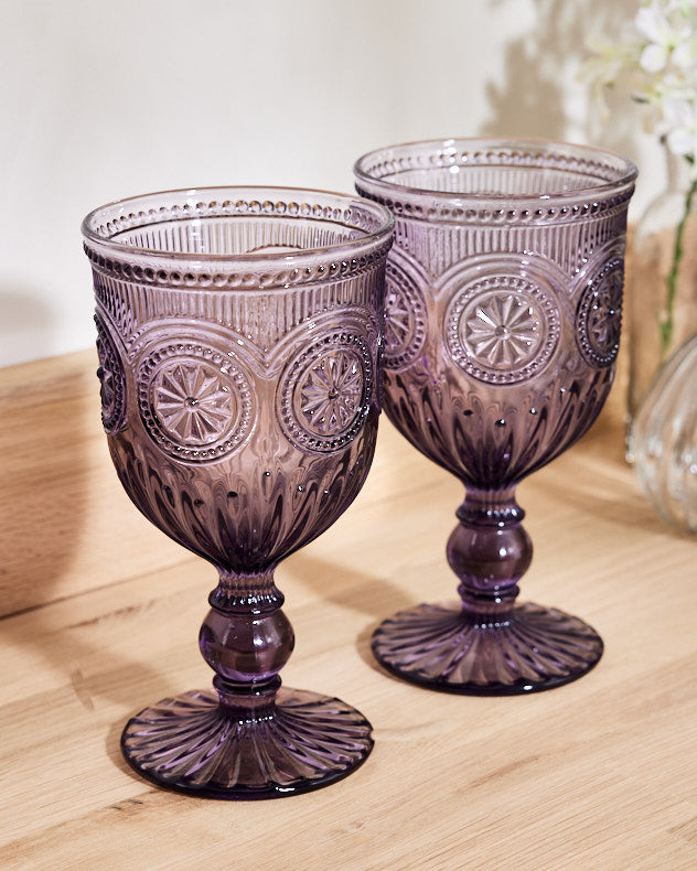 Parisian Purple Wine Goblet