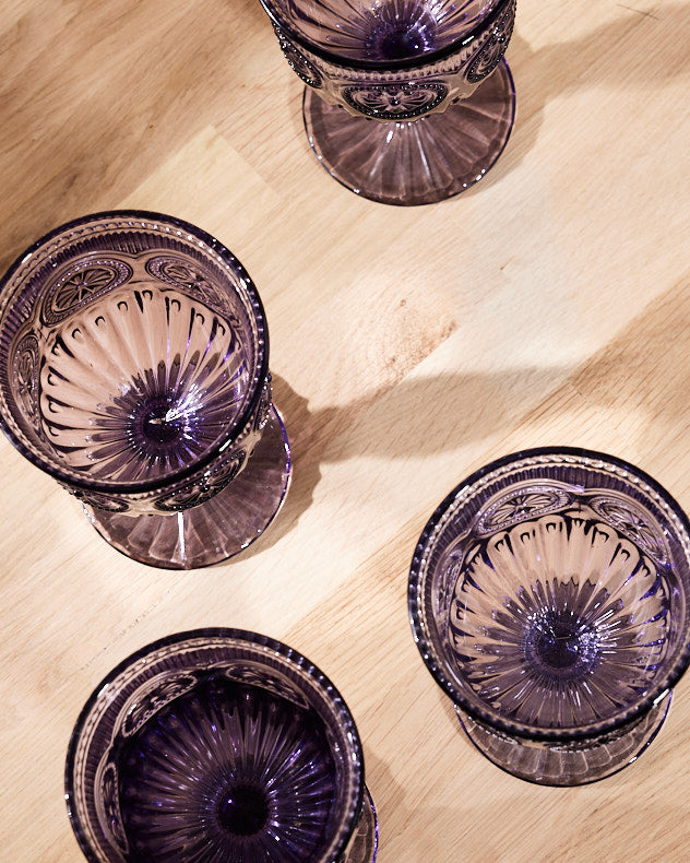 Parisian Purple Wine Goblet