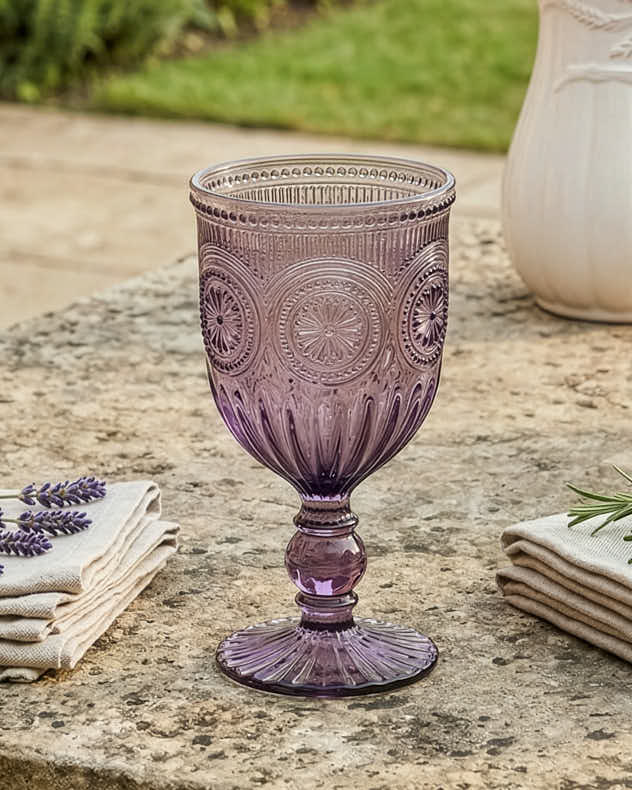 Parisian Purple Wine Goblet