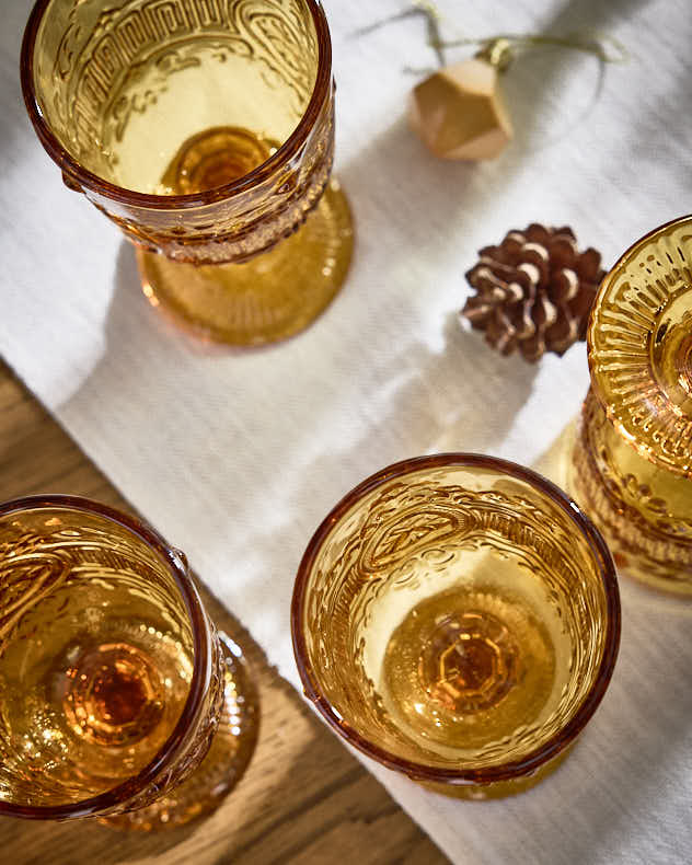 Parisian Amber Wine Goblet
