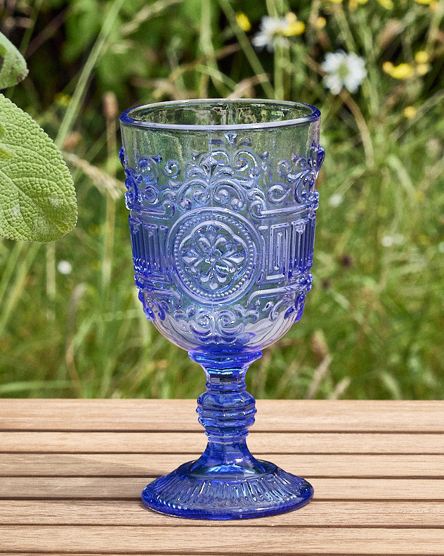 Parisian Blue Wine Goblet