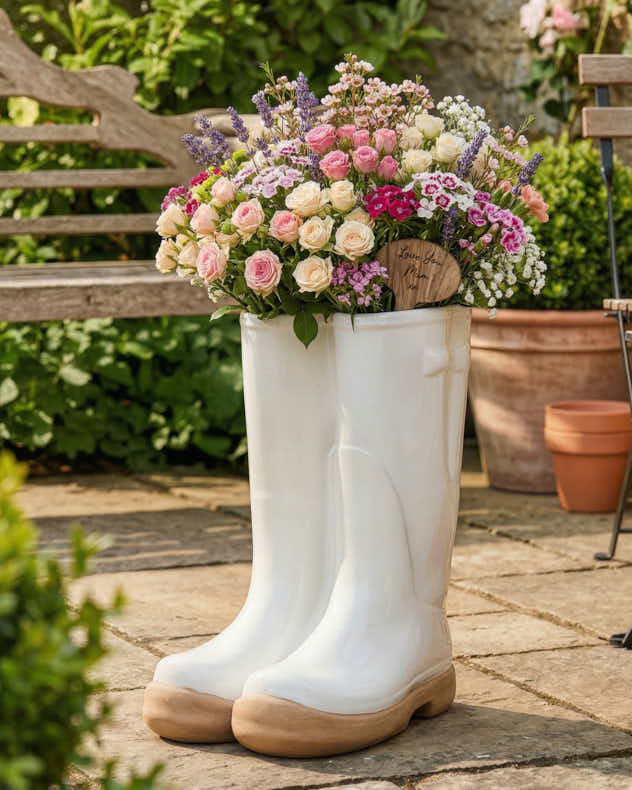 Pots & Planters - Personalised Large Welly Planter