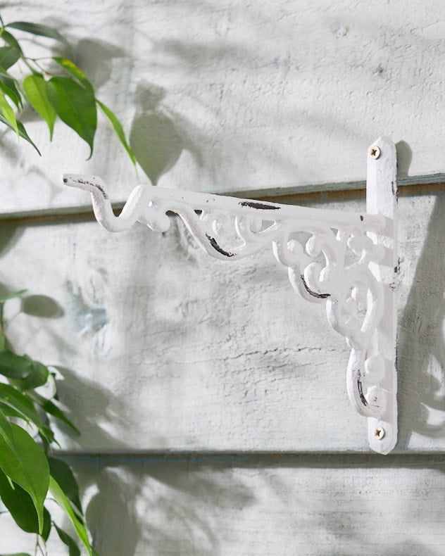 Scrolled Ivory Hanging Bracket