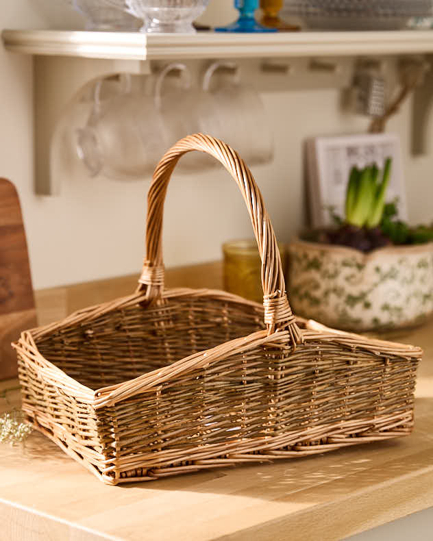 Sloped Antique Wash Flower Trug