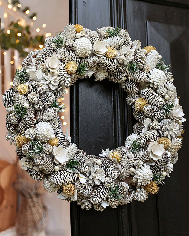 Giant Morning Frost Wreath 50cm