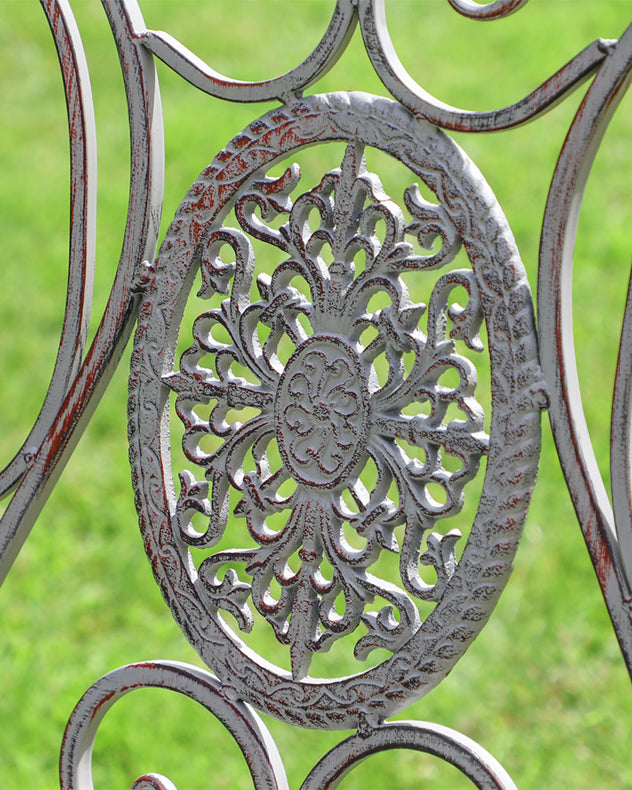 Vintage Grey Garden Rocking Chair