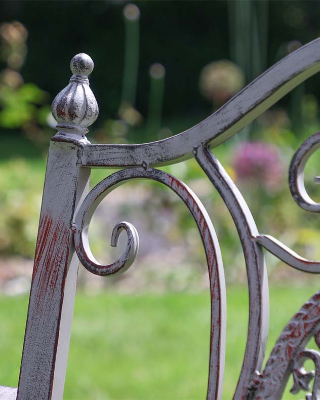 Vintage Grey Garden Rocking Chair