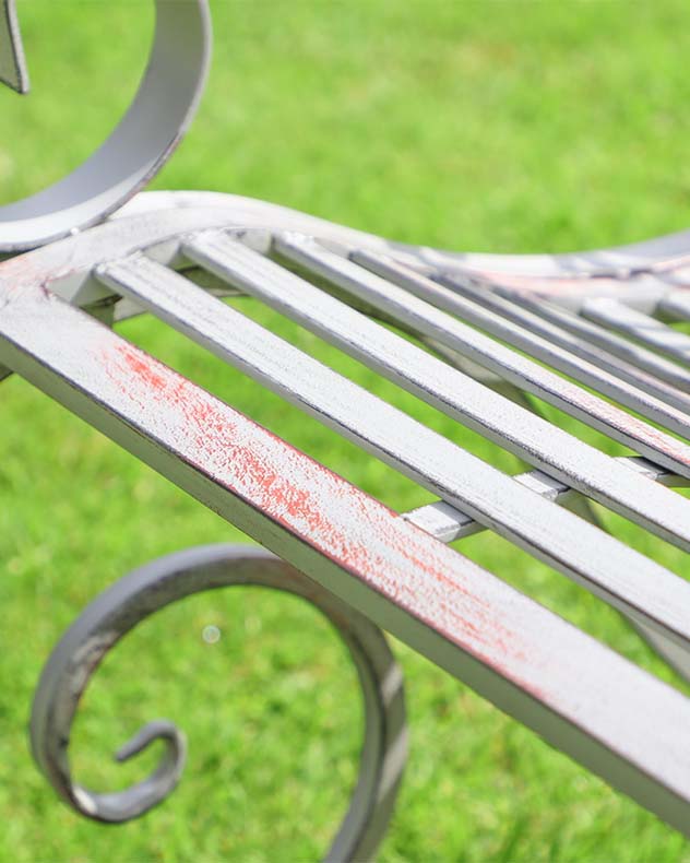 Vintage Grey Garden Rocking Chair