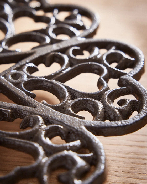 Cast Iron Trivet closeup