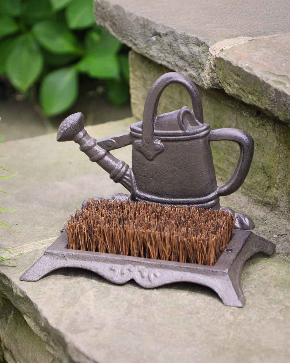 Boot Brush &amp; Scrappers - Watering Can Boot Brush