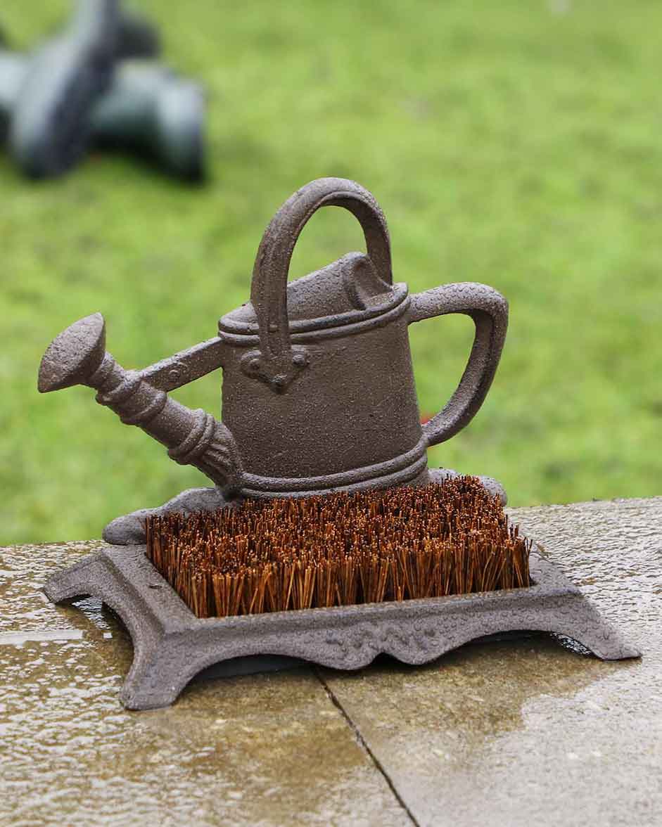 Boot Brush &amp; Scrappers - Watering Can Boot Brush