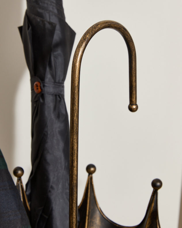 Black & Gold Umbrella Stand