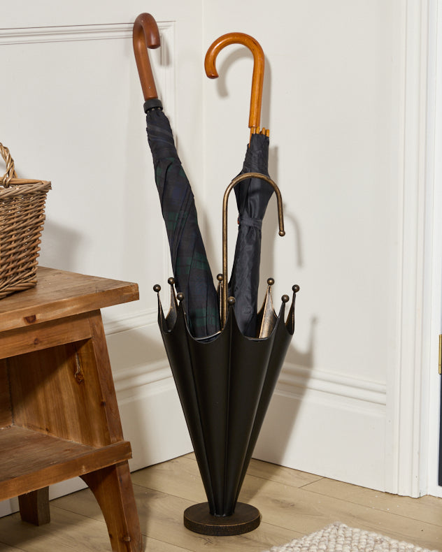 Black & Gold Umbrella Stand