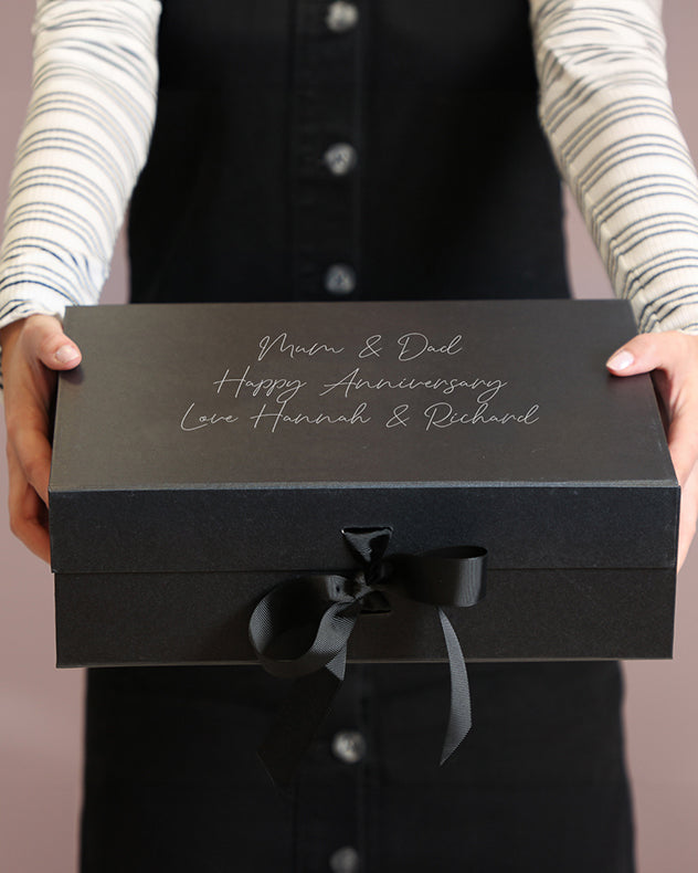 Gift Boxes - Personalised Black Gift Box Collection