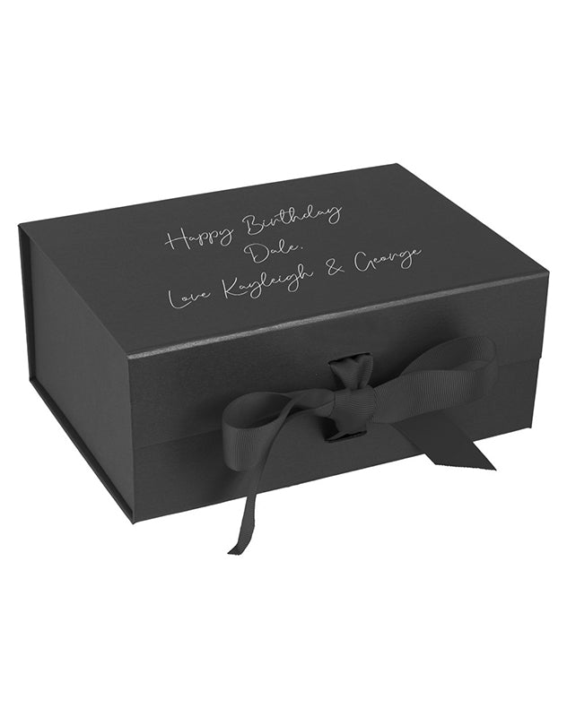 Personalised A5 Black Gift Box