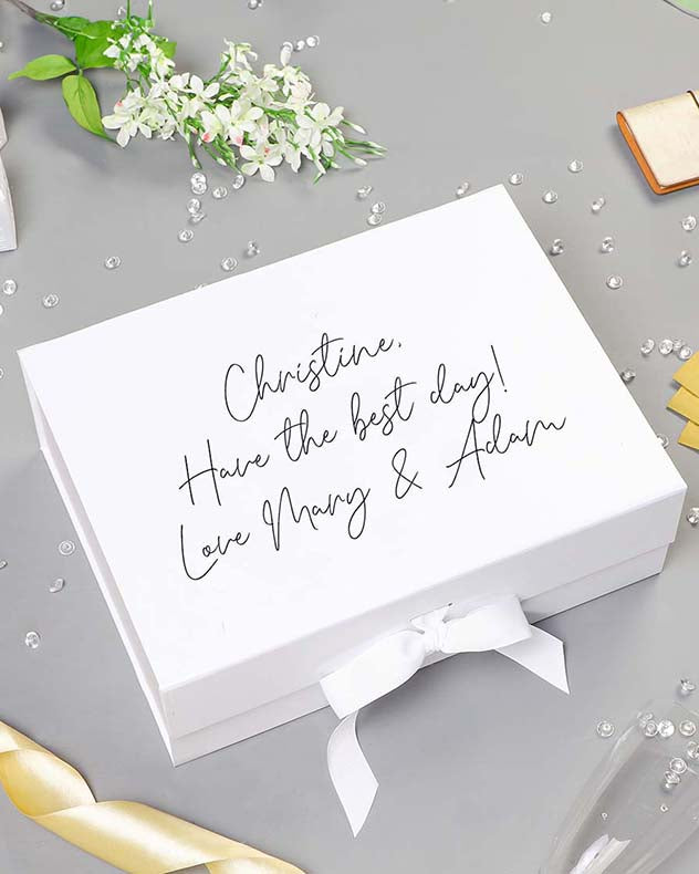 Personalised Luxury Gift Boxes with Ribbon