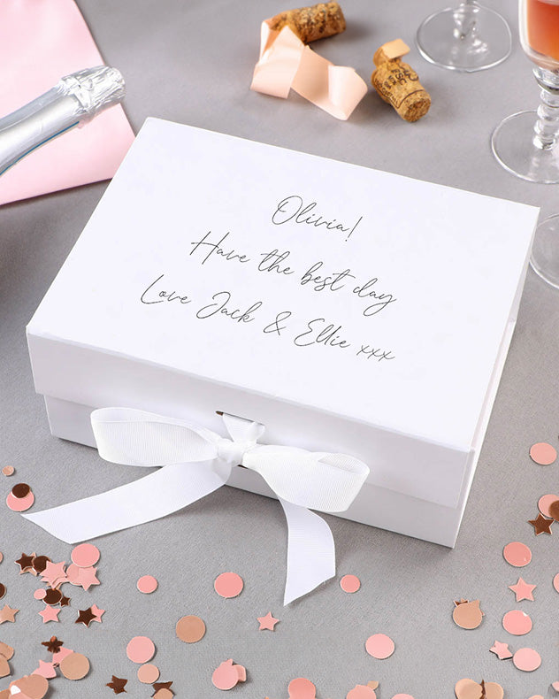 Personalised Luxury Gift Boxes with Ribbon