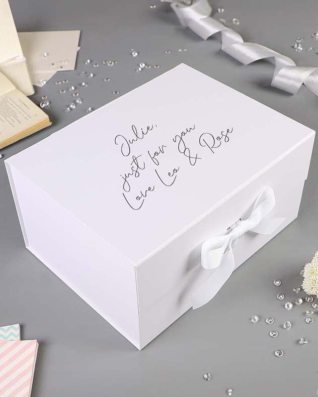Personalised Luxury Gift Boxes with Ribbon