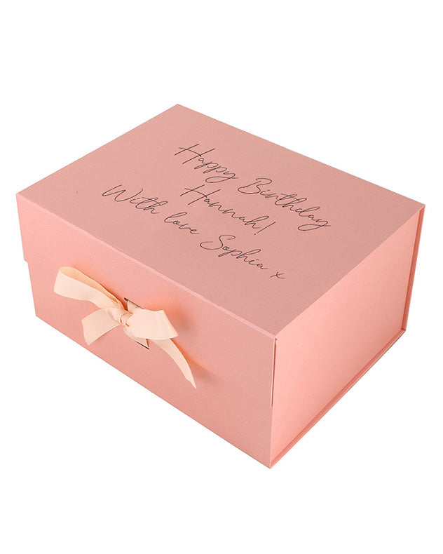 Personalised Deep A4 Pink Gift Box