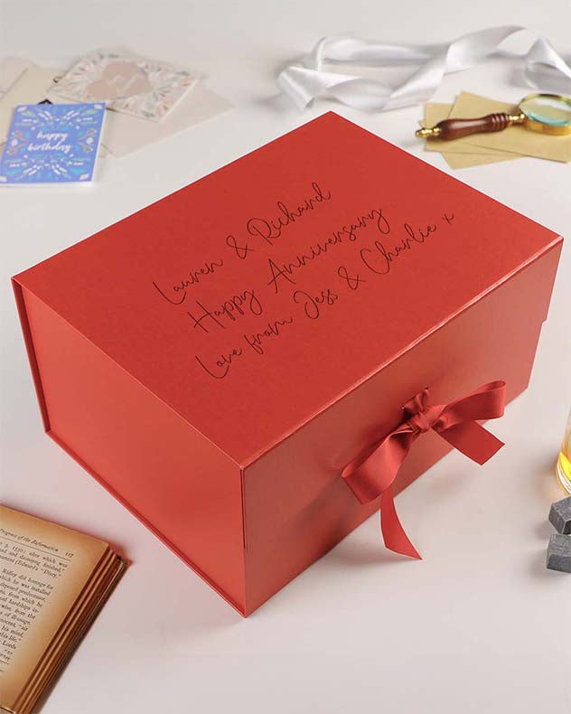 Personalised Luxury Gift Boxes with Ribbon
