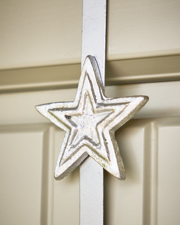 Silver Star Wreath Hanger
