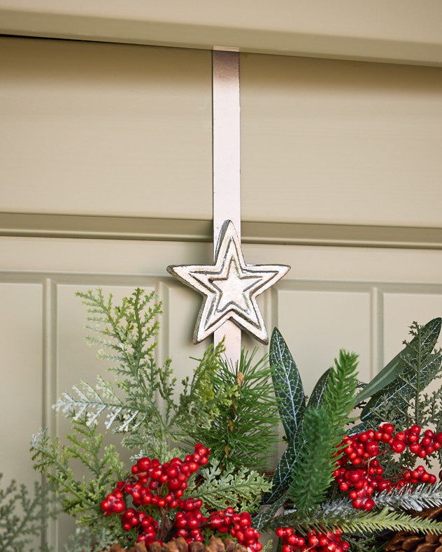Silver Star Wreath Hanger