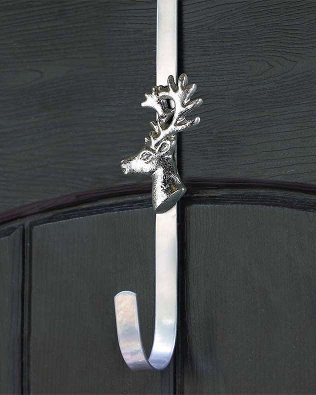 Silver Deer Wreath Hanger