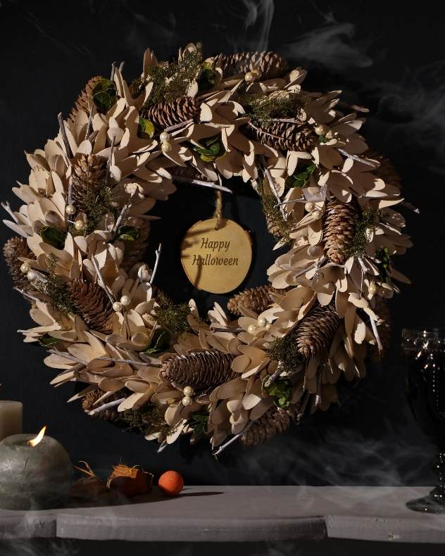 Happy Halloween Personalised Wreath