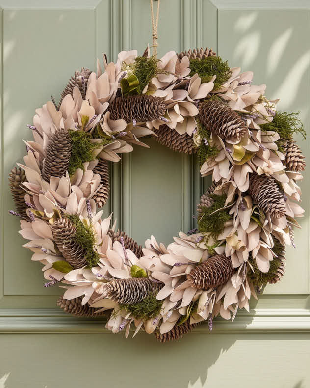 Islington Natural Wreath 40cm