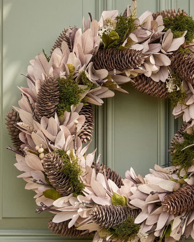 Islington Natural Wreath 40cm