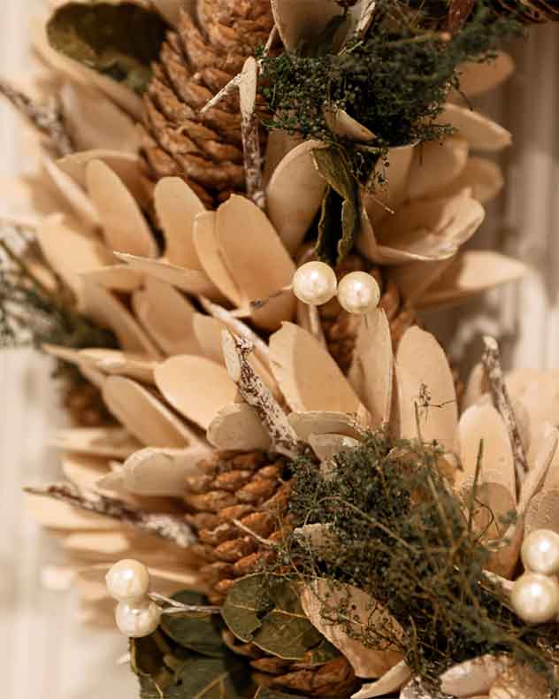 Islington Natural Indoor Wreath 40cm