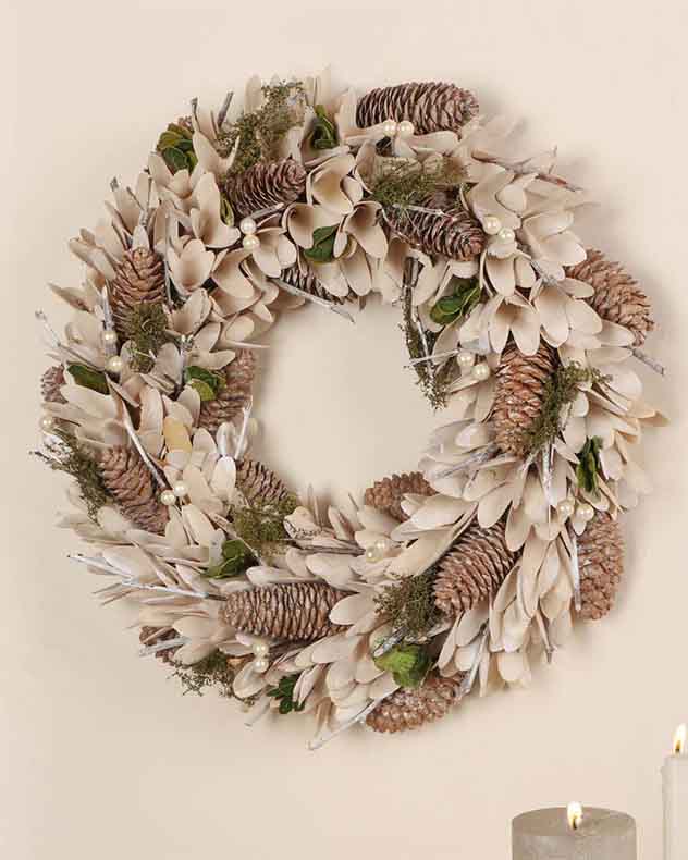 Islington Natural Indoor Wreath 40cm