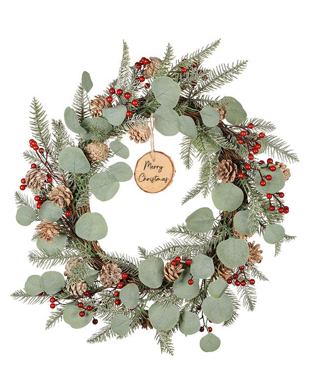 Personalised Mountain Spruce Wreath 60cm