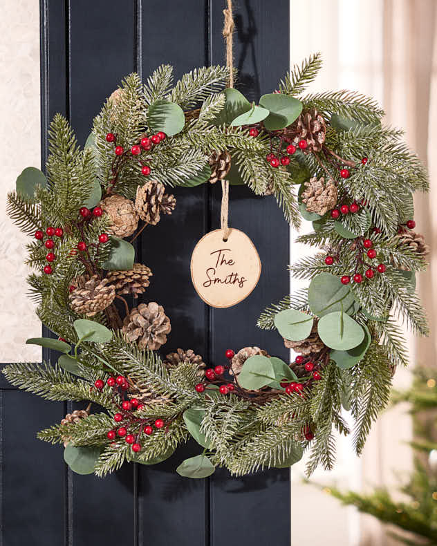 Personalised Mountain Spruce Wreath