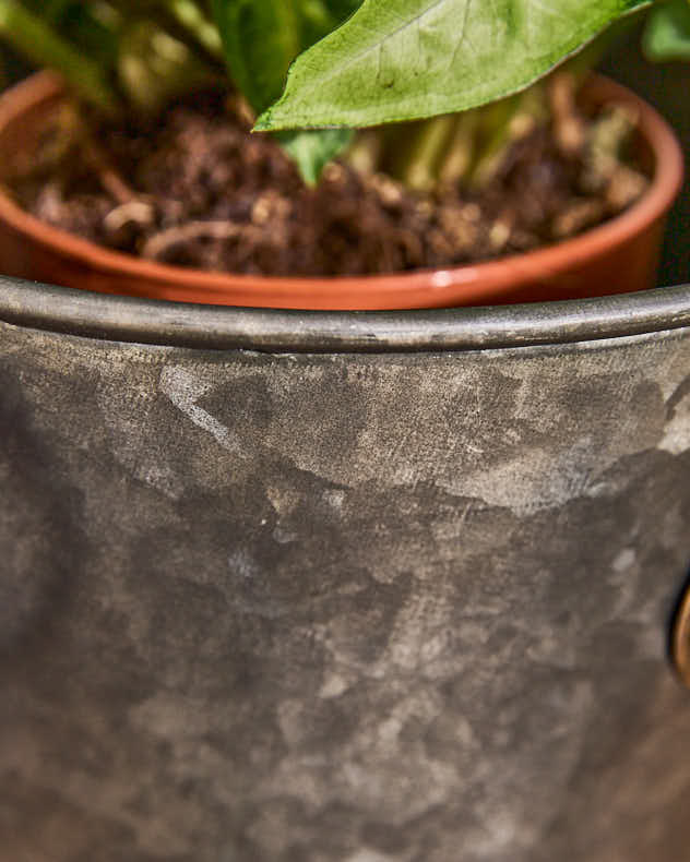 Zinc Country Planter Bucket