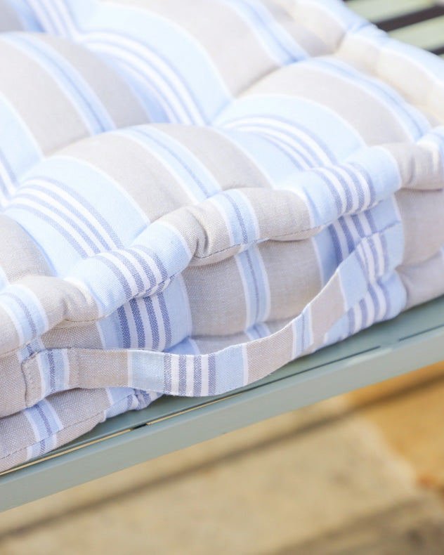 Set of Oxford Stripe Box Cushions