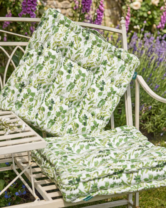 Set Botanical Print Box Cushions
