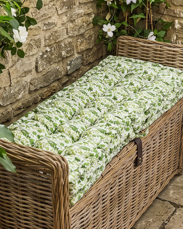 Meadowbrook Leaf Garden Bench Cushion