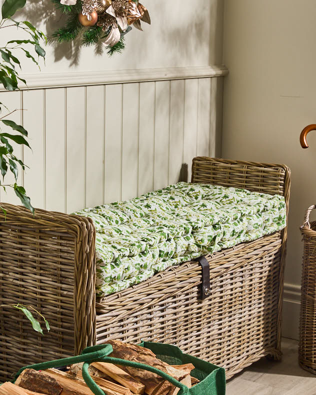 Bench Cushions - Meadowbrook Leaf Indoor Bench Cushion