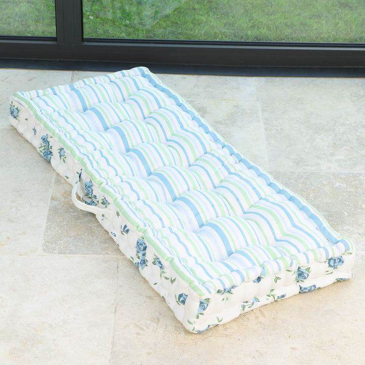 Torn Rose Garden Bench Cushion